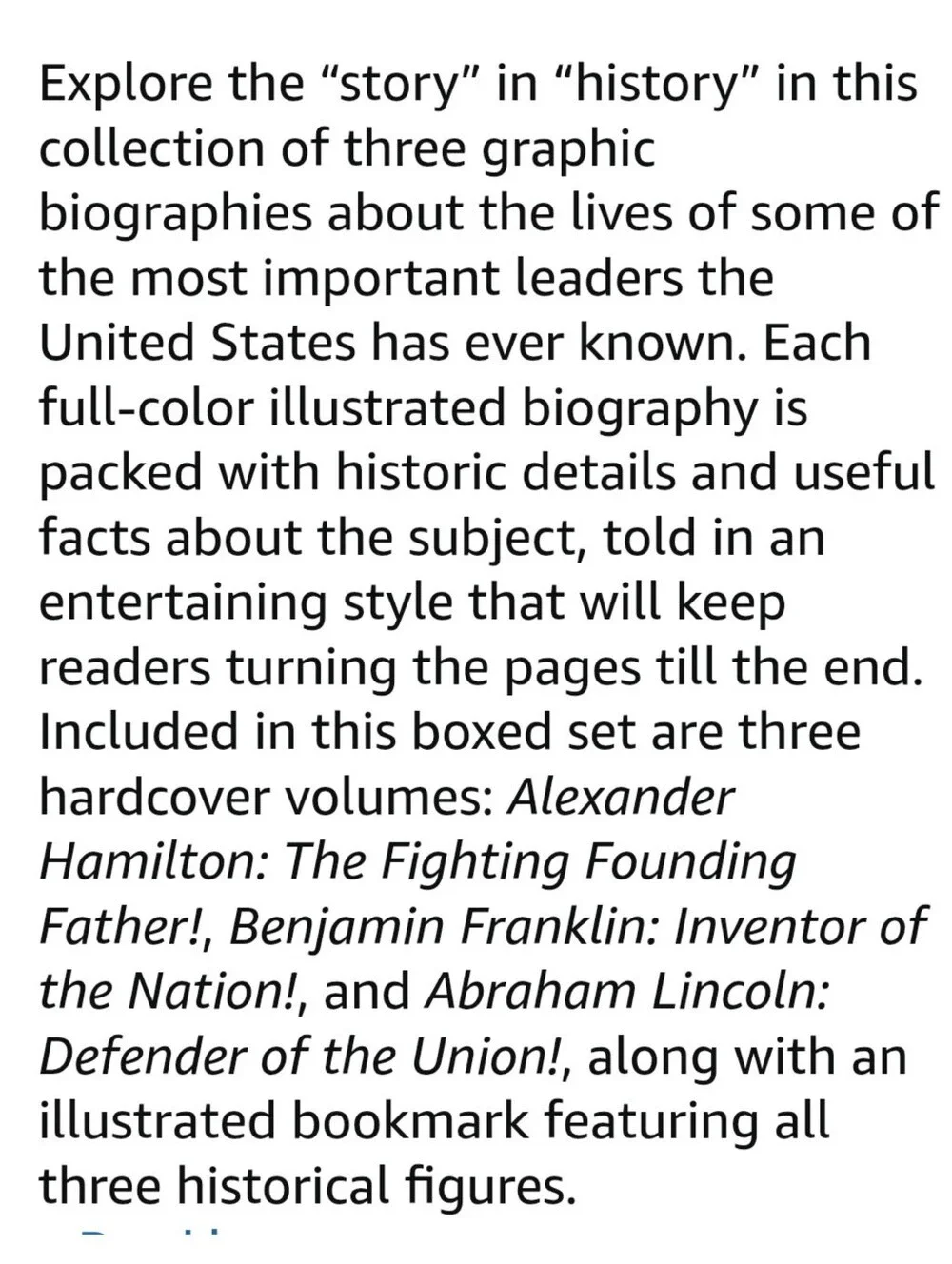 Show Me History Graphic Novel Book Set